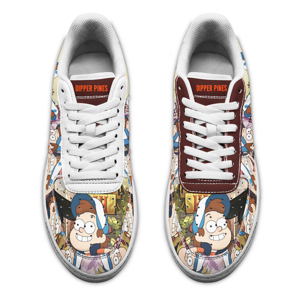 Dipper Pines Gravity Falls Air Sneakers Custom Cartoon Shoes- Cuztomshoes