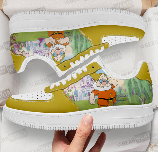 Doc Snow White and 7 Dwarfs Custom Air Sneakers QD12- Cuztomshoes