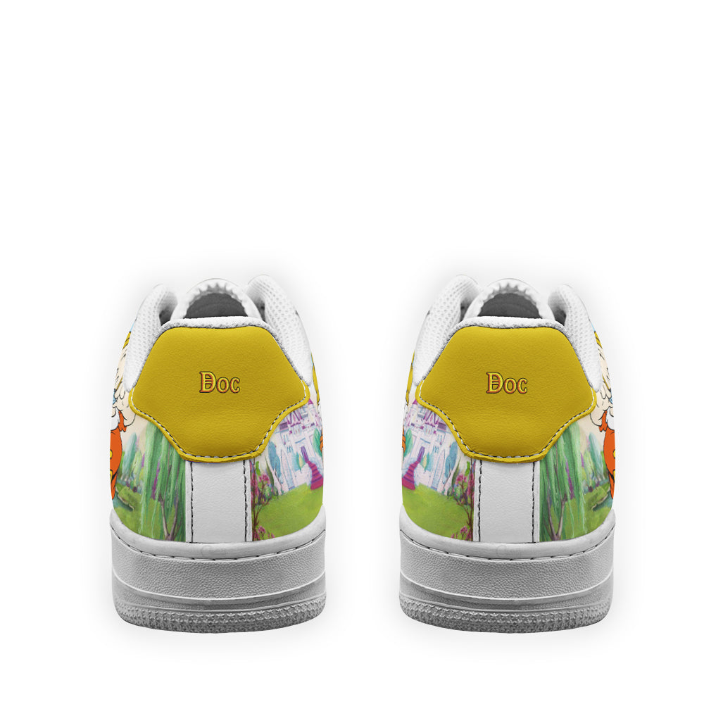 Doc Snow White and 7 Dwarfs Custom Air Sneakers QD12- Cuztomshoes