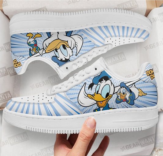 Donald Air Sneakers Custom Shoes- Cuztomshoes