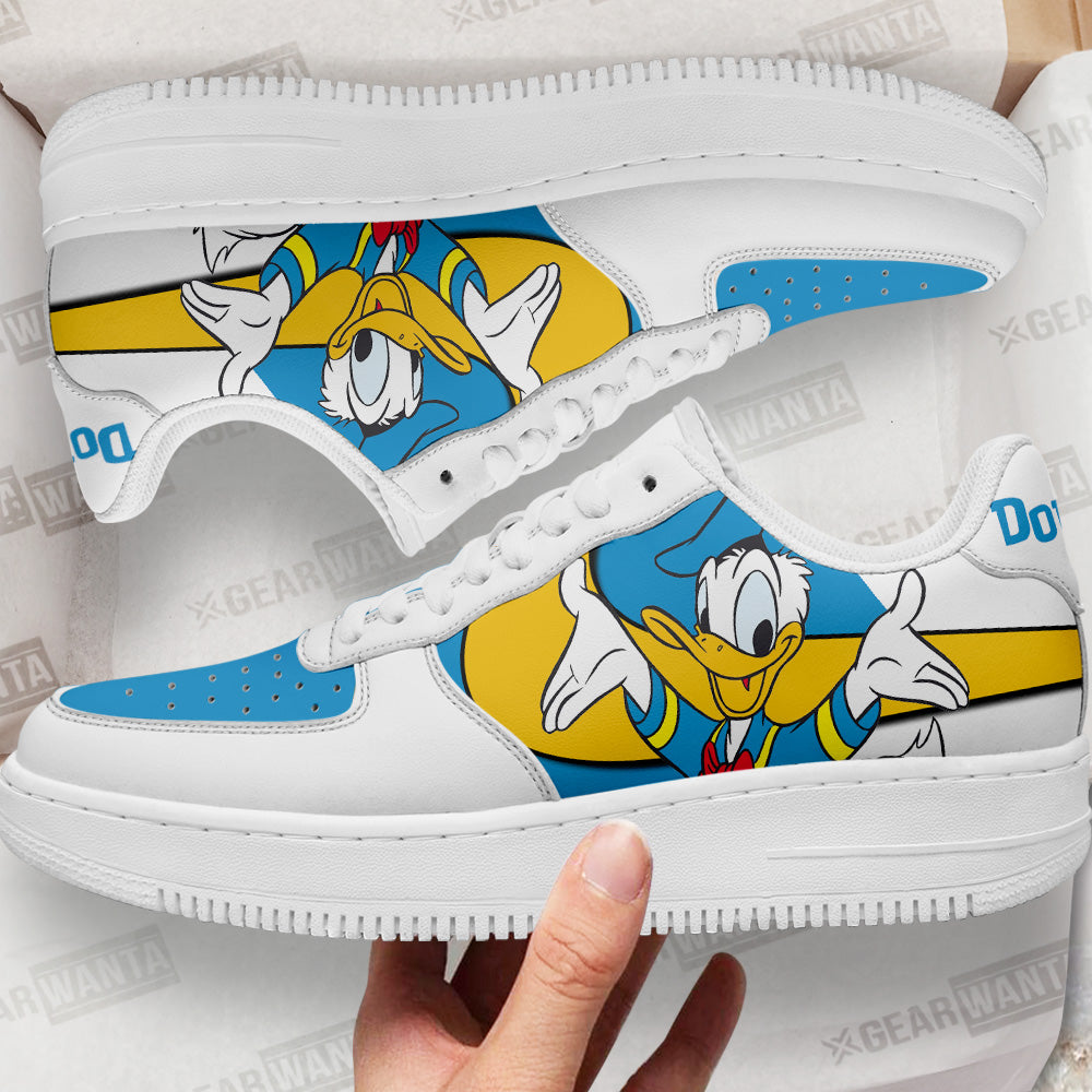 Donald Custom Cartoon Air Sneakers LT13- Cuztomshoes