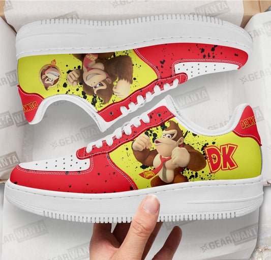 Donkey Kong Air Sneakers Custom For Gamer Shoes- Cuztomshoes