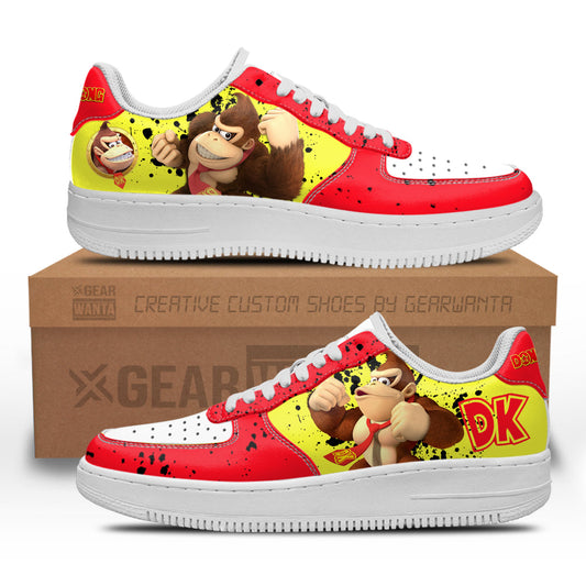 Donkey Kong Air Sneakers Custom For Gamer Shoes- Cuztomshoes