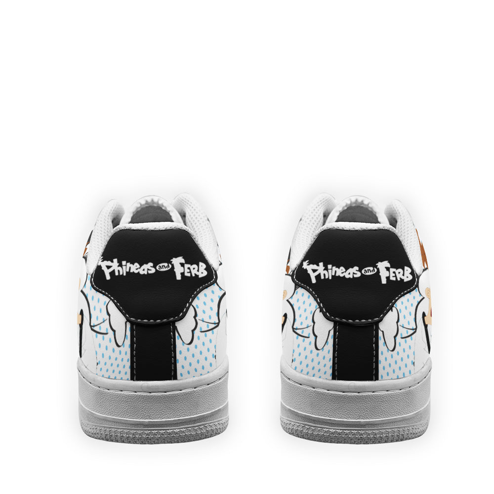 Dr. Heinz Doofenshmirt and Perry Air Sneakers Custom Phineas and Ferb Shoes- Cuztomshoes