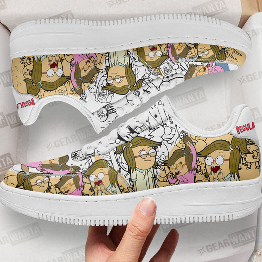 Eileen Regular Show Air Sneakers Custom Cartoon Shoes- Cuztomshoes