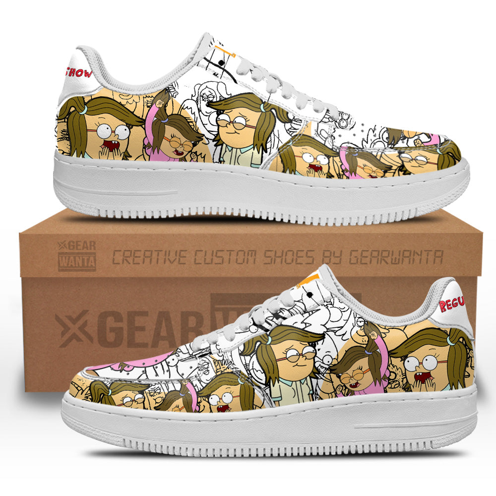 Eileen Regular Show Air Sneakers Custom Cartoon Shoes- Cuztomshoes