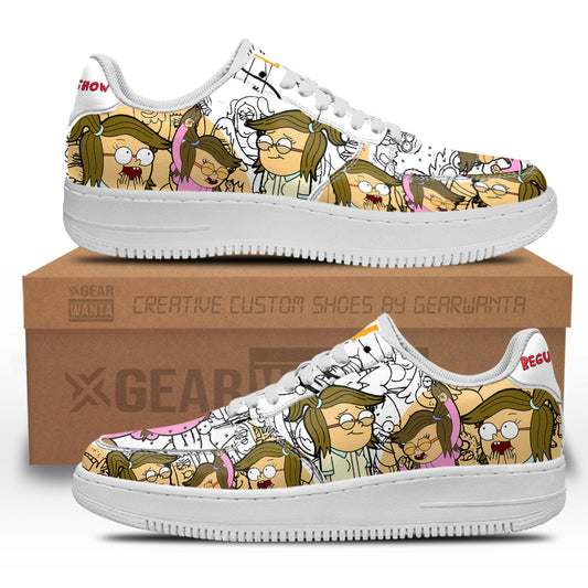 Eileen Regular Show Air Sneakers Custom Cartoon Shoes- Cuztomshoes