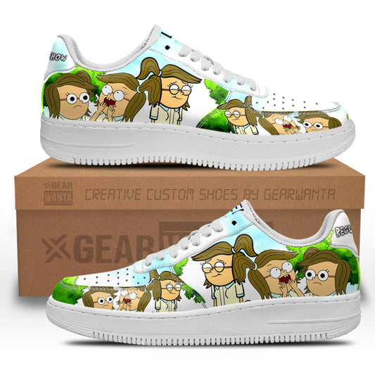 Eileen Roberts Air Sneakers Custom Regular Show Shoes- Cuztomshoes