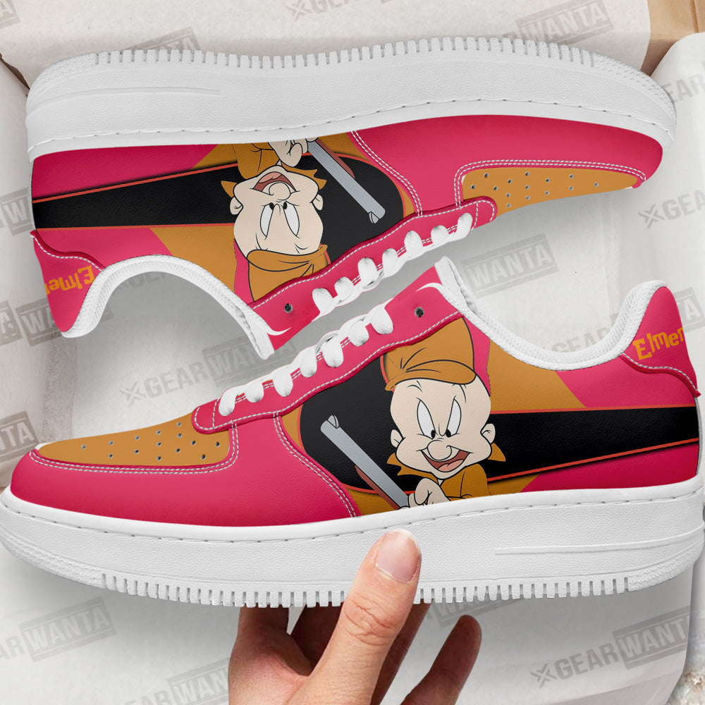 Elmer Fudd Custom Cartoon Air Sneakers LT13- Cuztomshoes