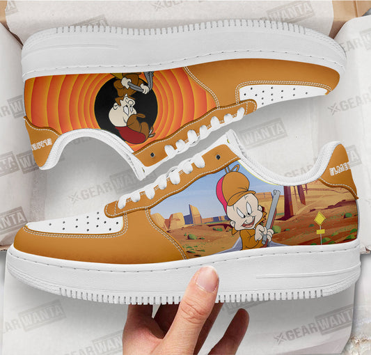 Elmer Fudd Looney Tunes Custom Air Sneakers QD14- Cuztomshoes