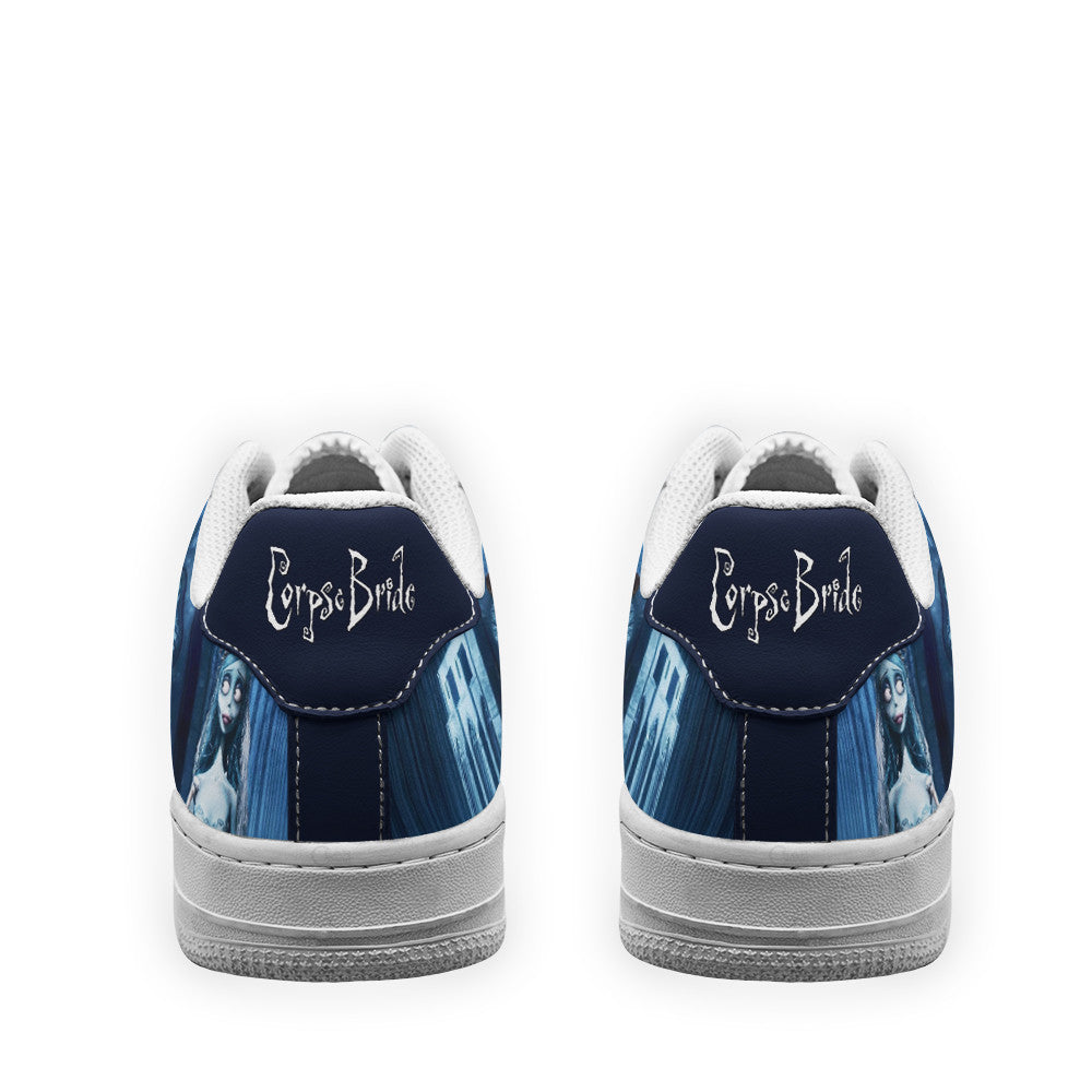 Emily and Victor Van Dort The Corpse Bride Custom Air Sneakers QD24- Cuztomshoes