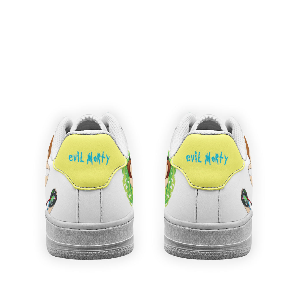 Evil Morty Rick and Morty Custom Air Sneakers QD13- Cuztomshoes