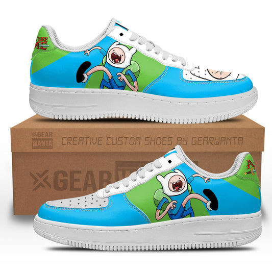 Finn The Human Air Sneakers Custom Adventure Time Shoes- Cuztomshoes