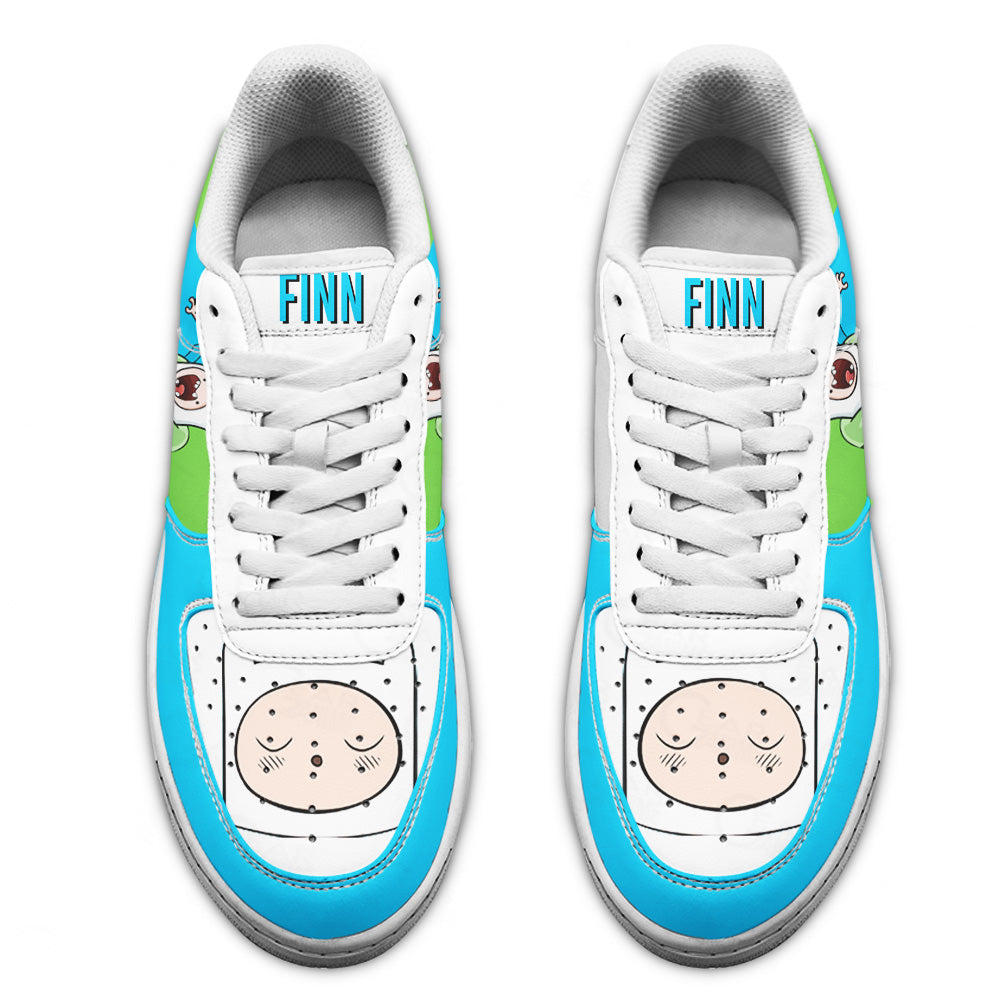 Finn The Human Air Sneakers Custom Adventure Time Shoes- Cuztomshoes