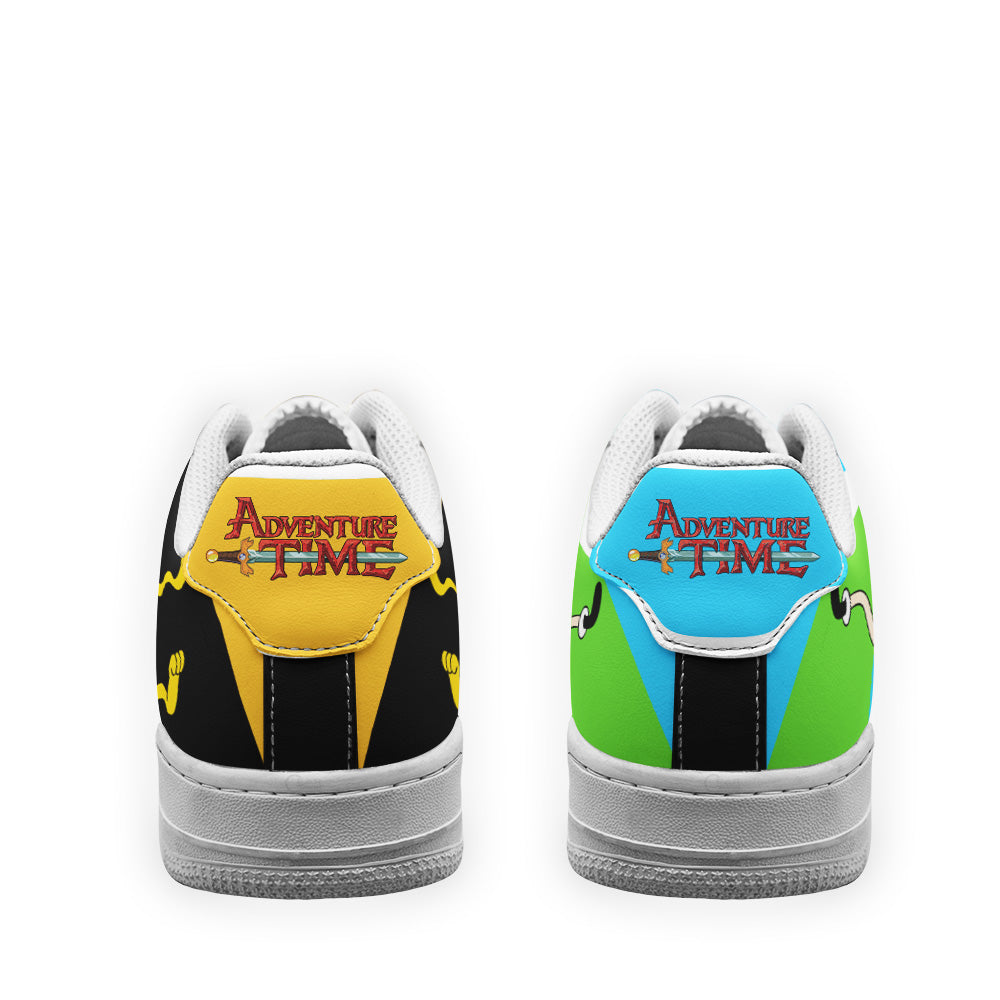 Finn and Jake Air Sneakers Custom Adventure Time Shoes- Cuztomshoes