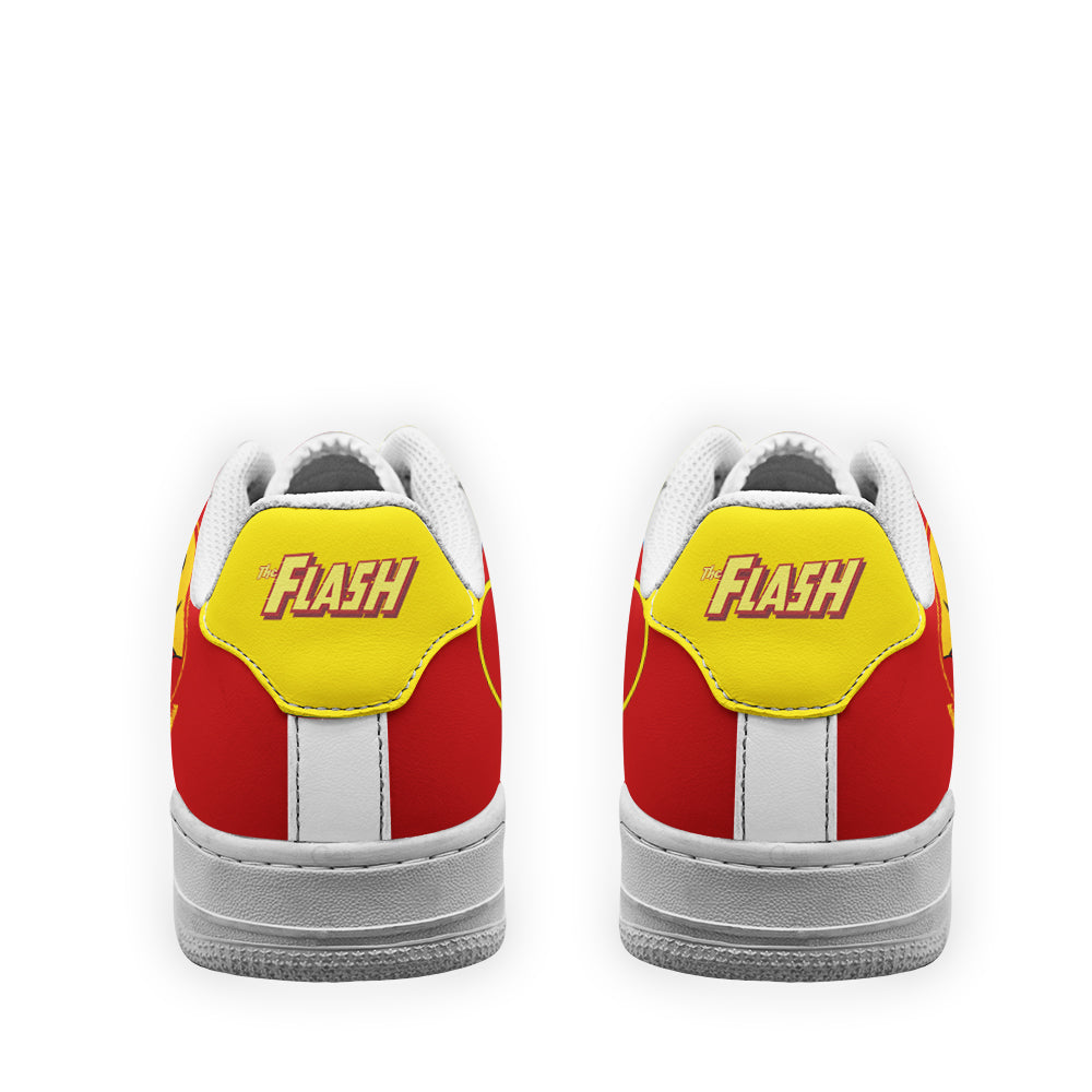 Flash Super Hero Custom Air Sneakers QD22- Cuztomshoes