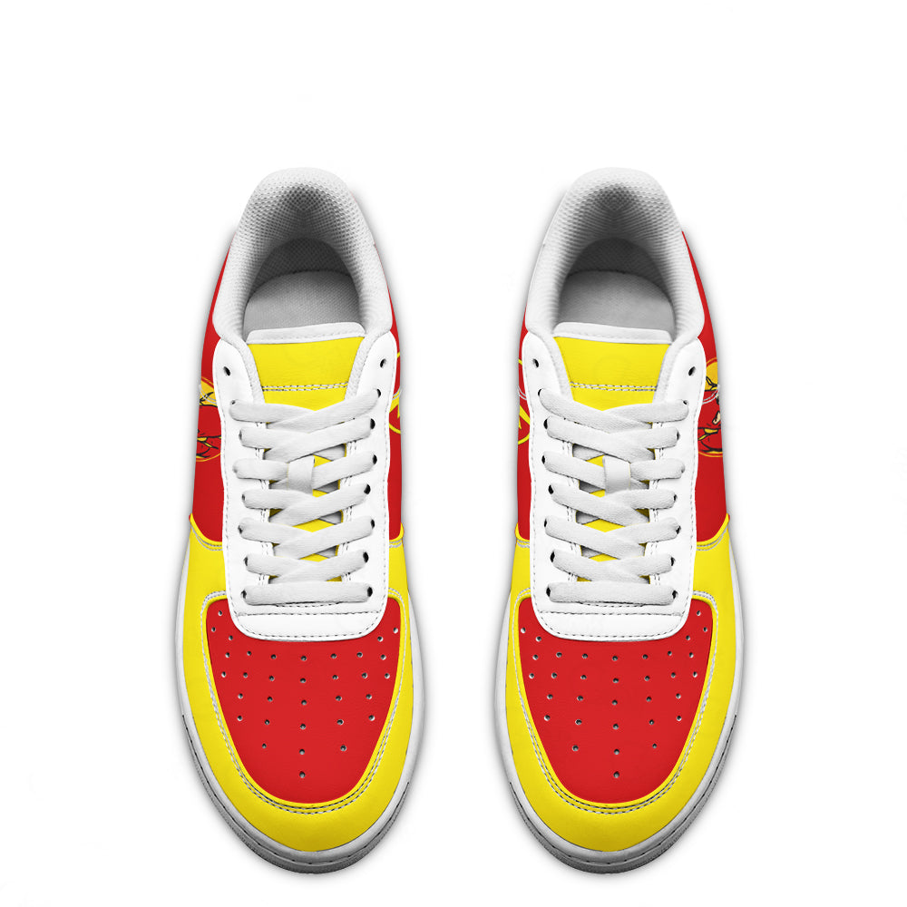 Flash Super Hero Custom Air Sneakers QD22- Cuztomshoes