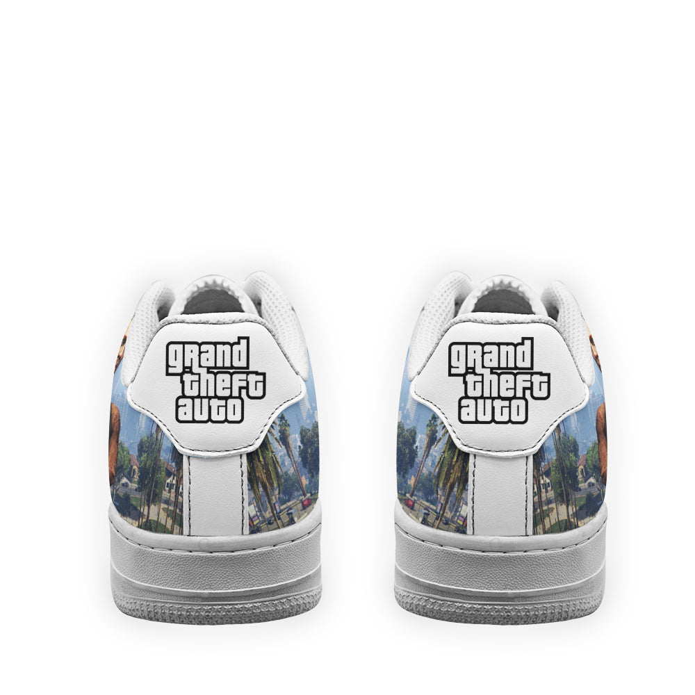 GTA Carl Johnson Air Sneakers Custom Video Game Shoes- Cuztomshoes