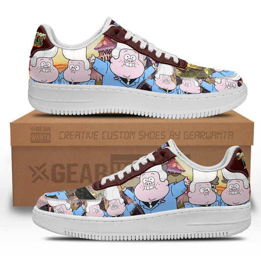 Gideon Gleeful Gravity Falls Air Sneakers Custom Cartoon Shoes- Cuztomshoes