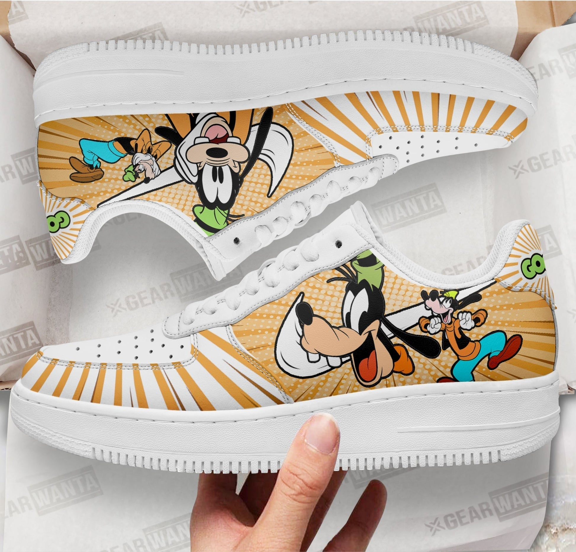 Goofy Air Sneakers Custom Shoes- Cuztomshoes