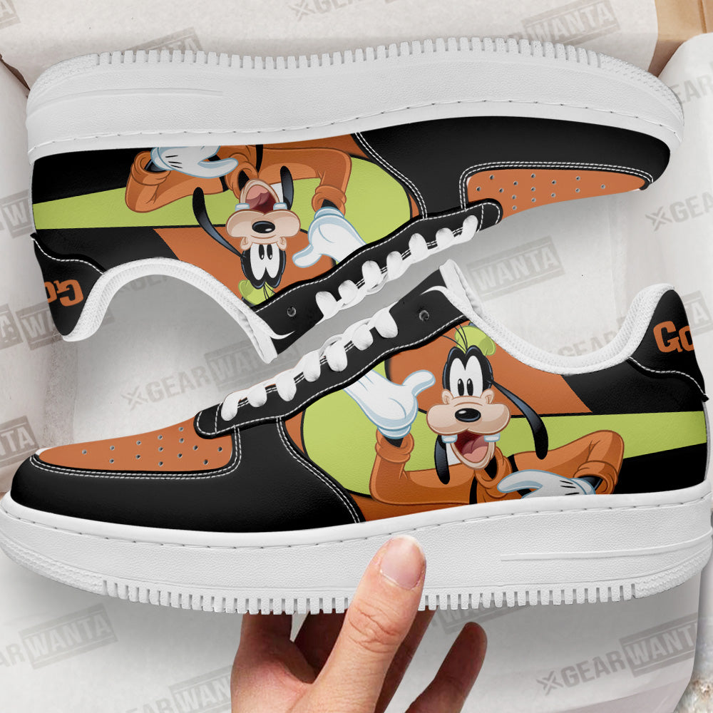 Goofy Custom Cartoon Air Sneakers LT13- Cuztomshoes