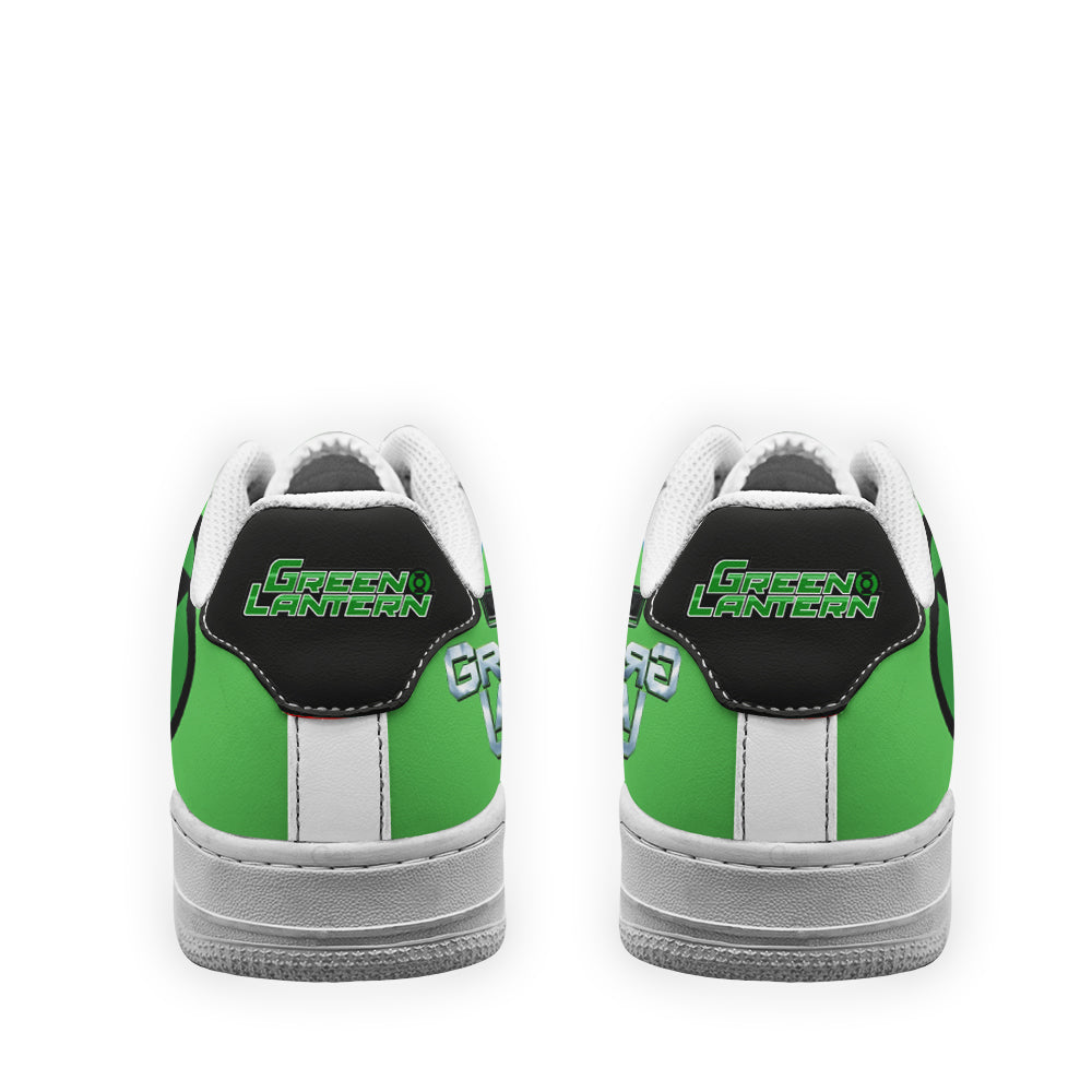 Green Latern Super Hero Custom Air Sneakers QD22- Cuztomshoes