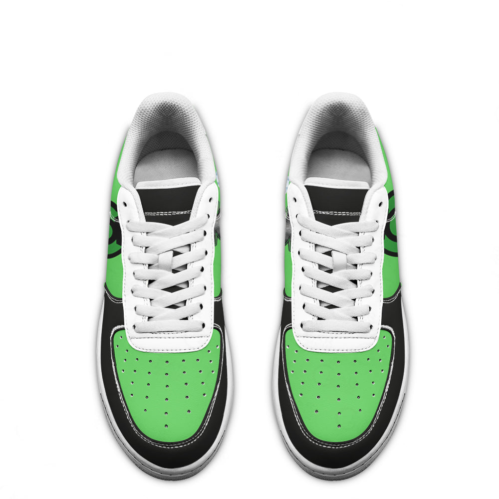 Green Latern Super Hero Custom Air Sneakers QD22- Cuztomshoes