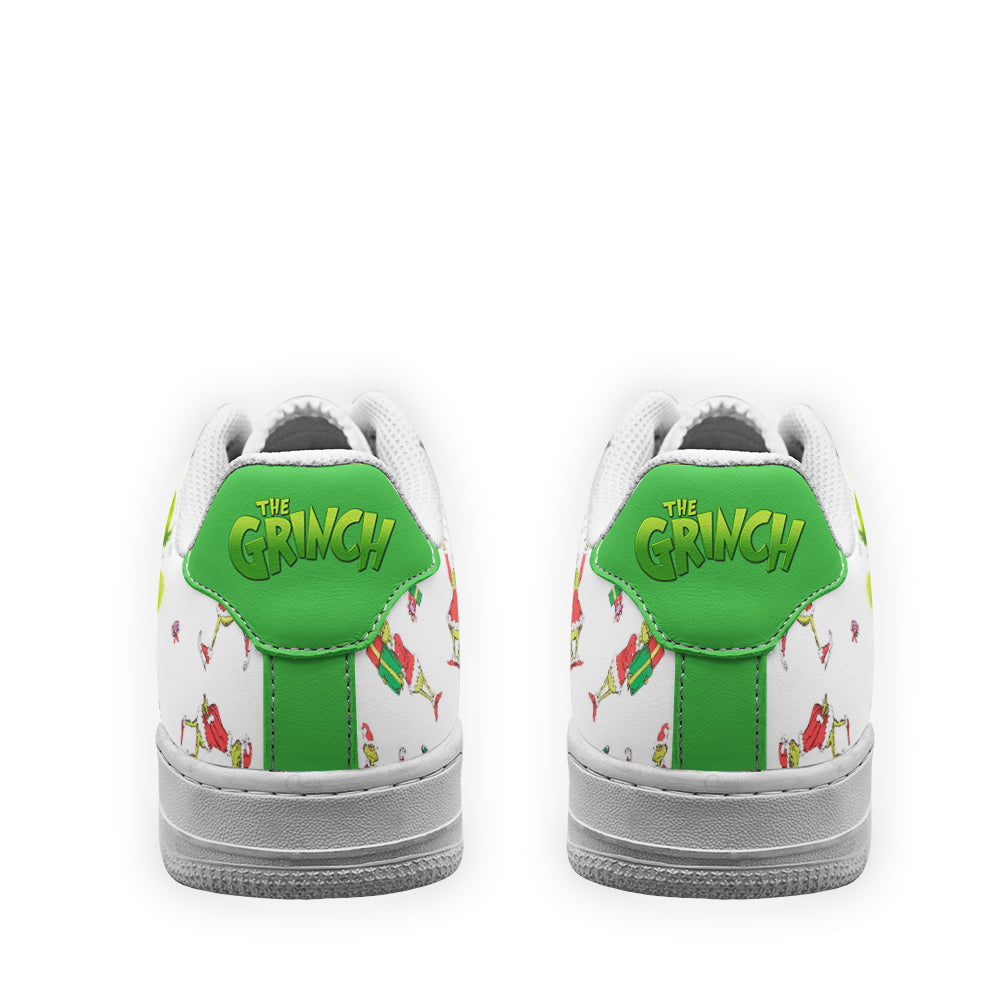 Grinch Custom Air Sneakers QD06- Cuztomshoes