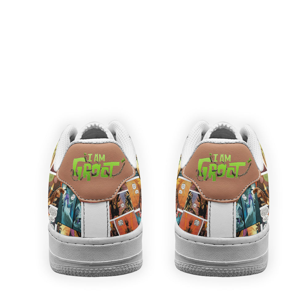 Groot Air Sneakers Custom Superhero Comic Shoes- Cuztomshoes