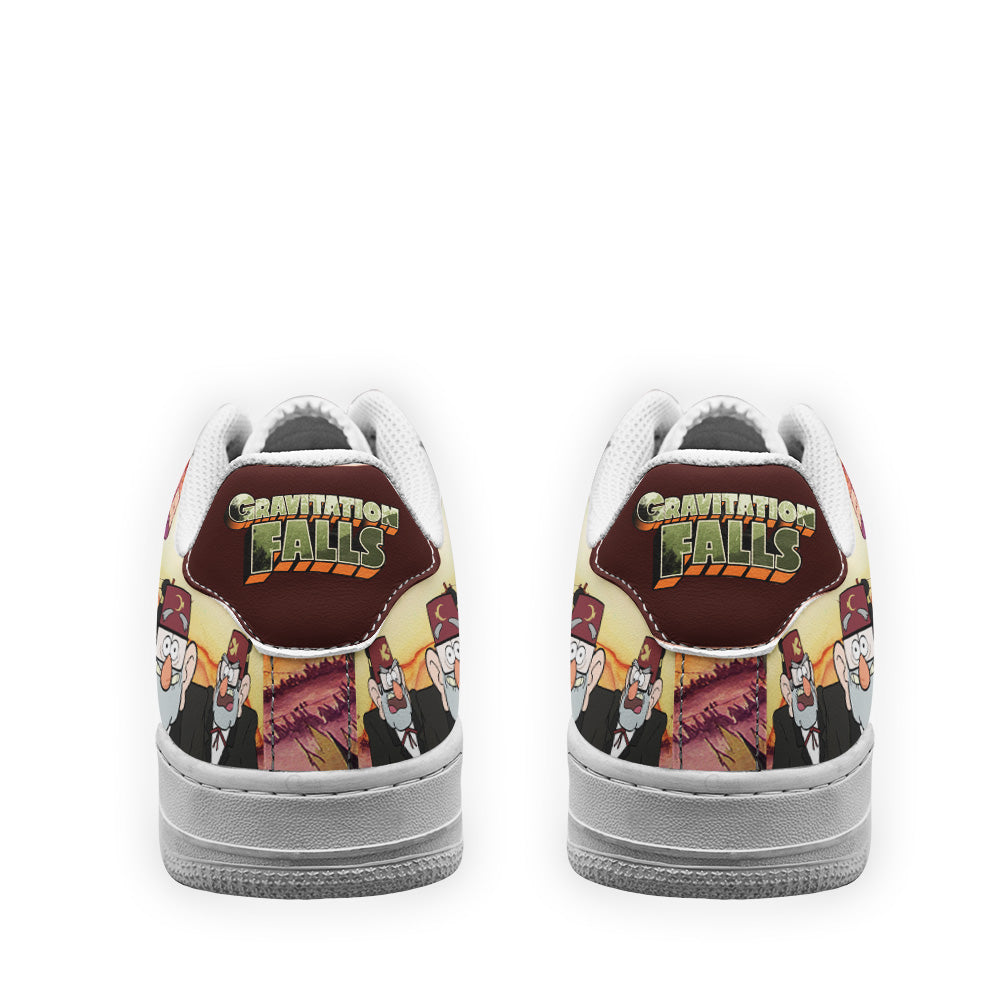 Grunkle Stan Gravity Falls Air Sneakers Custom Cartoon Shoes- Cuztomshoes