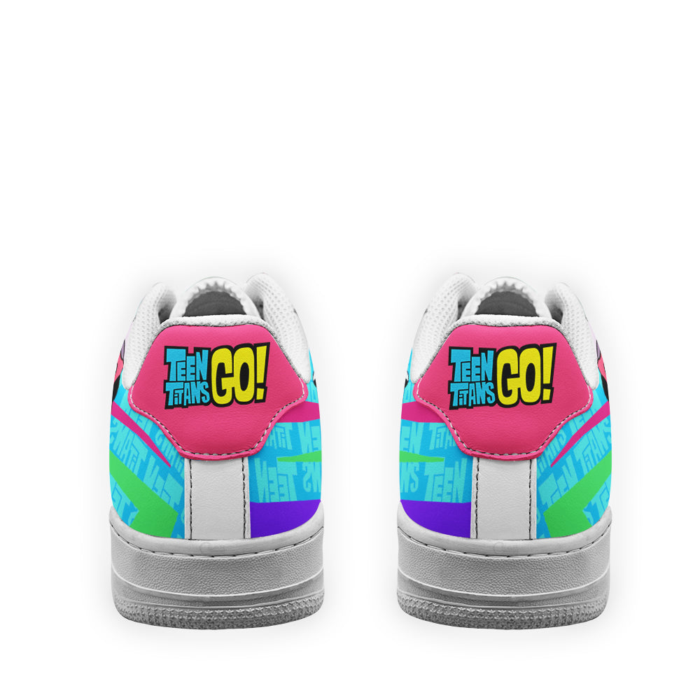 H.I.V.E. Five Air Sneakers Custom Teen Titan Go Cartoon Shoes- Cuztomshoes
