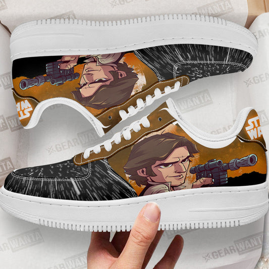 Han Solo Air Sneakers Custom Star Wars Shoes- Cuztomshoes