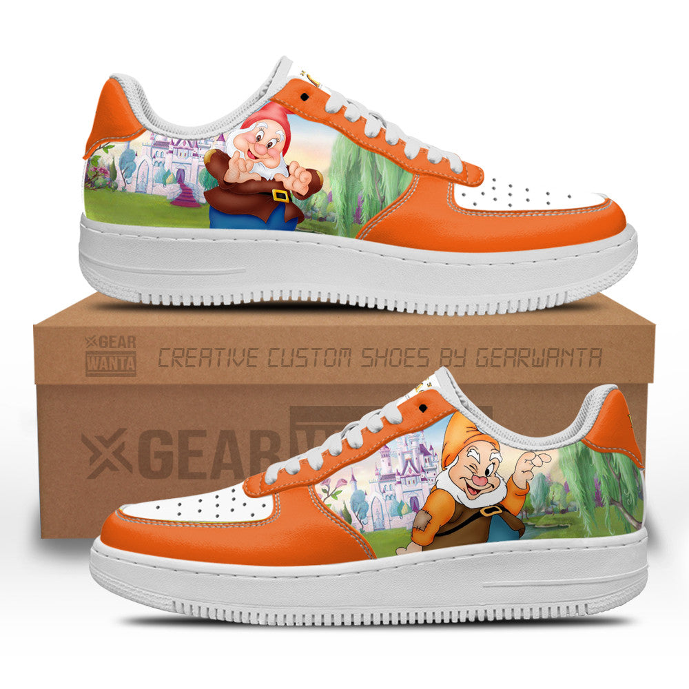 Happy Snow White and 7 Dwarfs Custom Air Sneakers QD12- Cuztomshoes