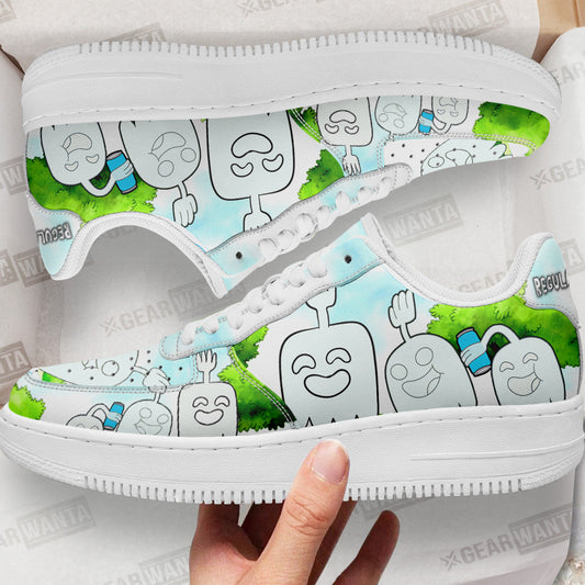 Hi Five Ghost Air Sneakers Custom Regular Show Shoes- Cuztomshoes