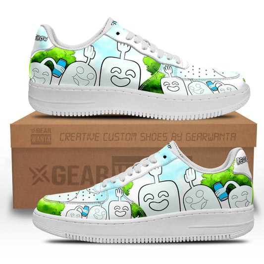 Hi Five Ghost Air Sneakers Custom Regular Show Shoes- Cuztomshoes