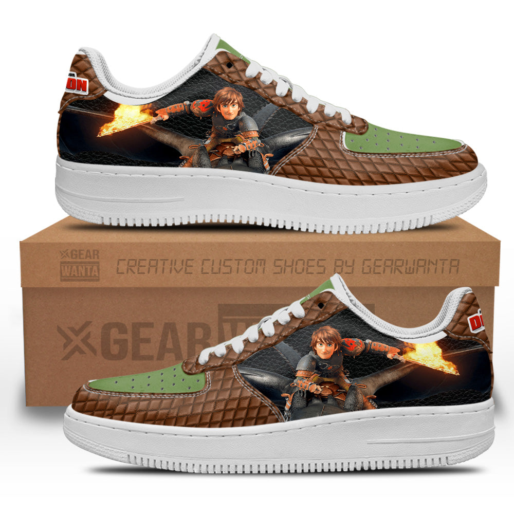 Hiccup Air Sneakers Custom How To Train Your Dragon Cartoon Shoes- Cuztomshoes