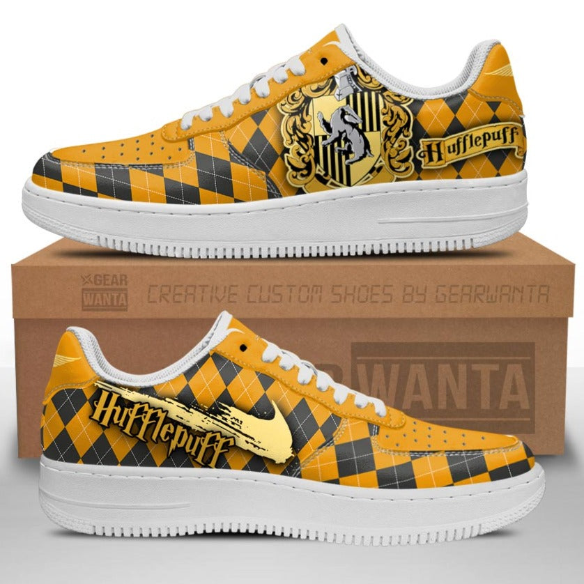 Hufflepuff Air Sneakers Custom Harry Potter Shoes For Fans- Cuztomshoes