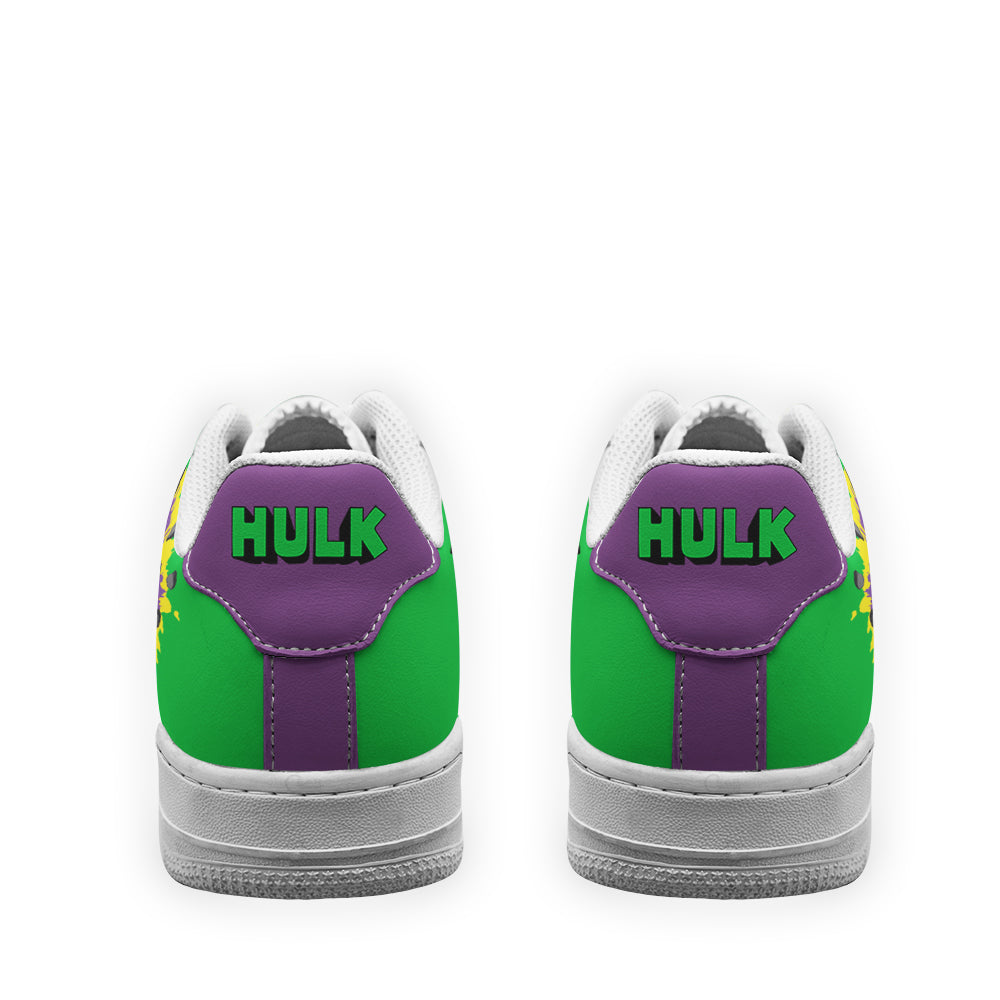 Hulk Super Hero Custom Air Sneakers QD22- Cuztomshoes