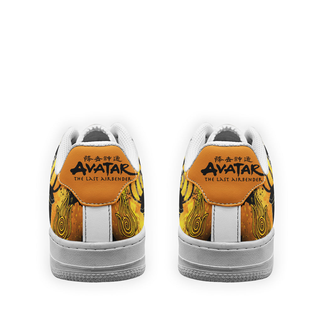 Iroh Fire Nation Air Sneakers Custom Avatar The Last Airbender Shoes- Cuztomshoes