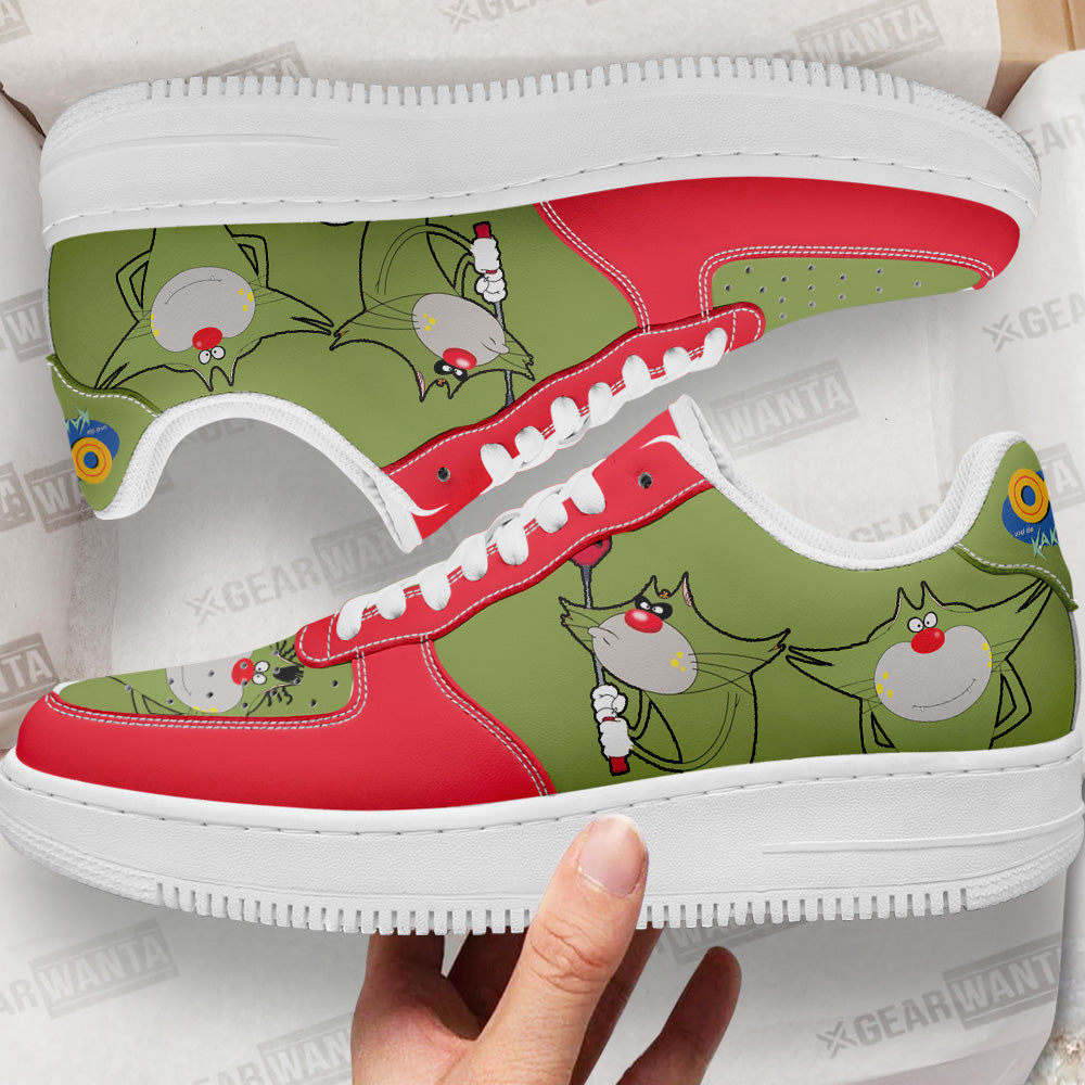 Jack Air Sneakers Custom Oggy and the Cockroaches Cartoon Shoes- Cuztomshoes