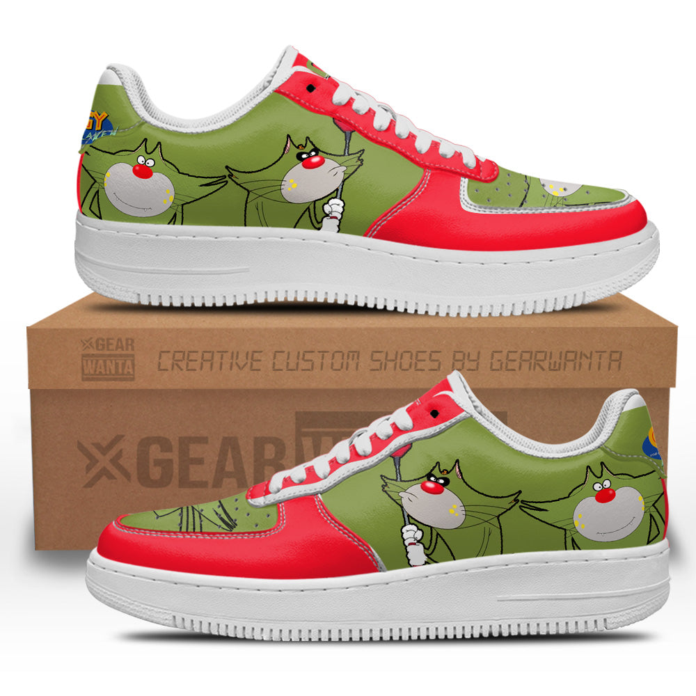 Jack Air Sneakers Custom Oggy and the Cockroaches Cartoon Shoes- Cuztomshoes