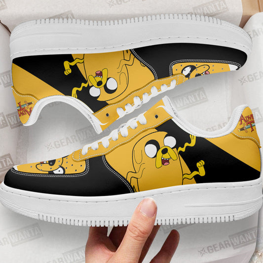 Jake The Dog Air Sneakers Custom Adventure Time Shoes- Cuztomshoes