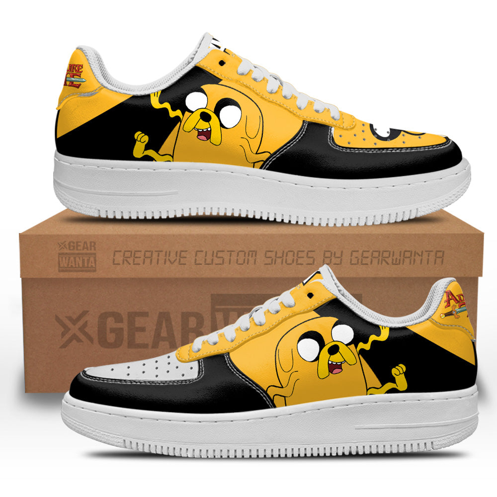 Jake The Dog Air Sneakers Custom Adventure Time Shoes- Cuztomshoes