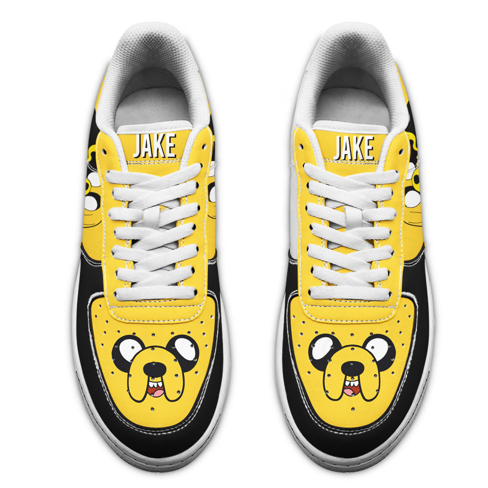 Jake The Dog Air Sneakers Custom Adventure Time Shoes- Cuztomshoes