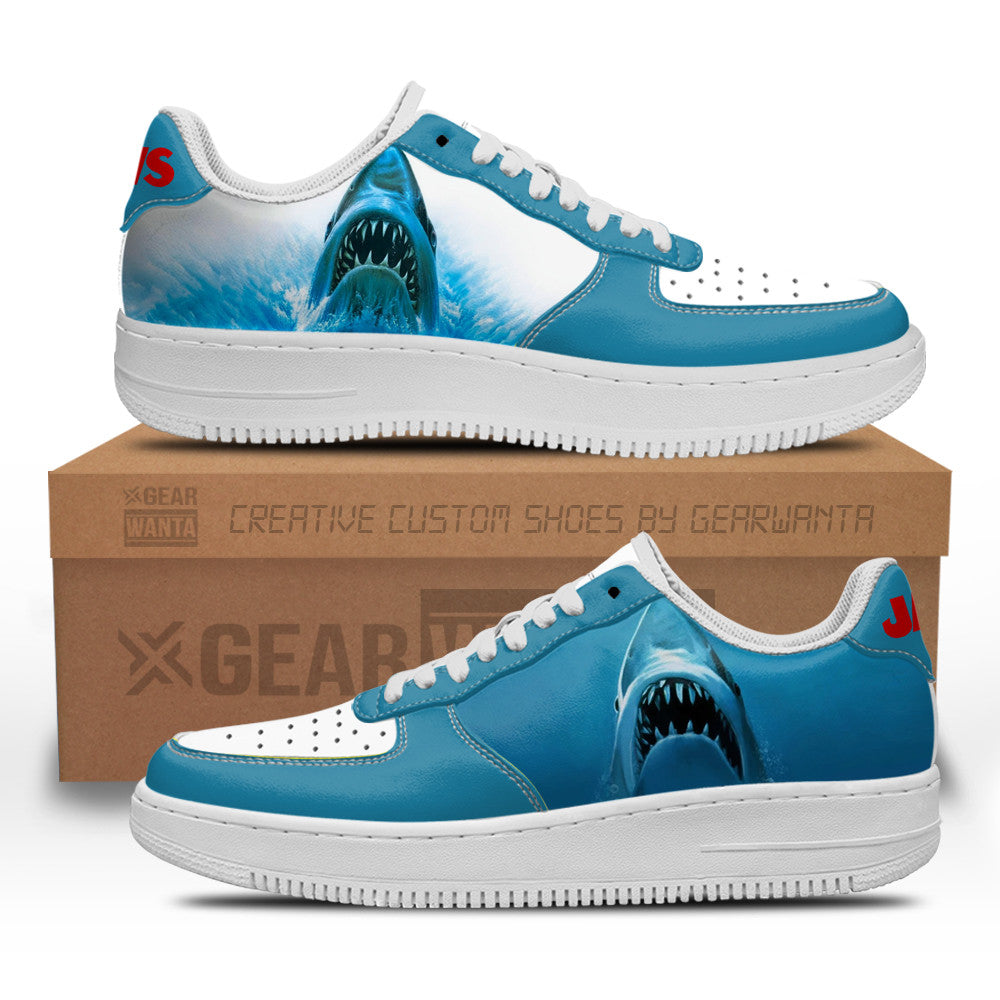 Jaws Custom Air Sneakers QD11- Cuztomshoes