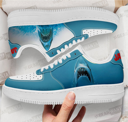 Jaws Custom Air Sneakers QD11- Cuztomshoes