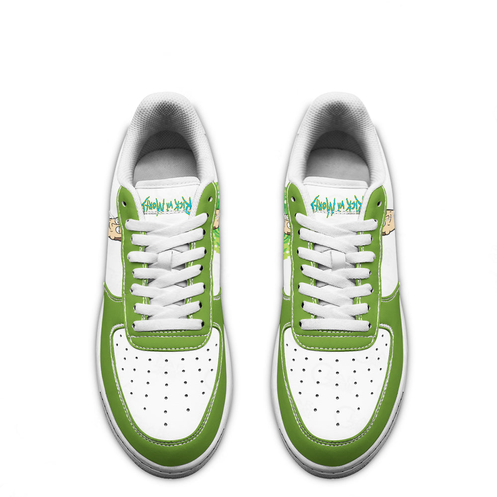 Jerry Smith Rick and Morty Custom Air Sneakers QD13- Cuztomshoes