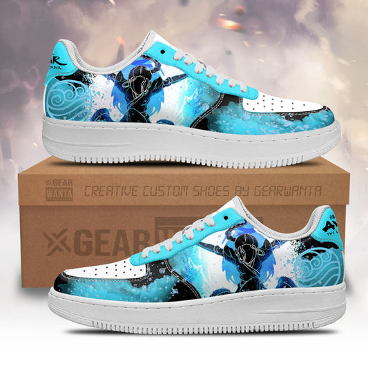 Katara Waterbending Air Sneakers Custom Avatar The Last Airbender Shoes- Cuztomshoes