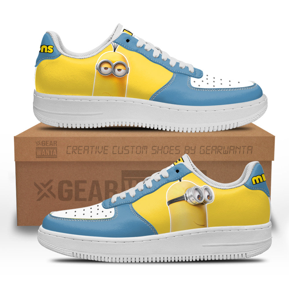 Kevin Despicable Me Custom Air Sneakers QD06- Cuztomshoes