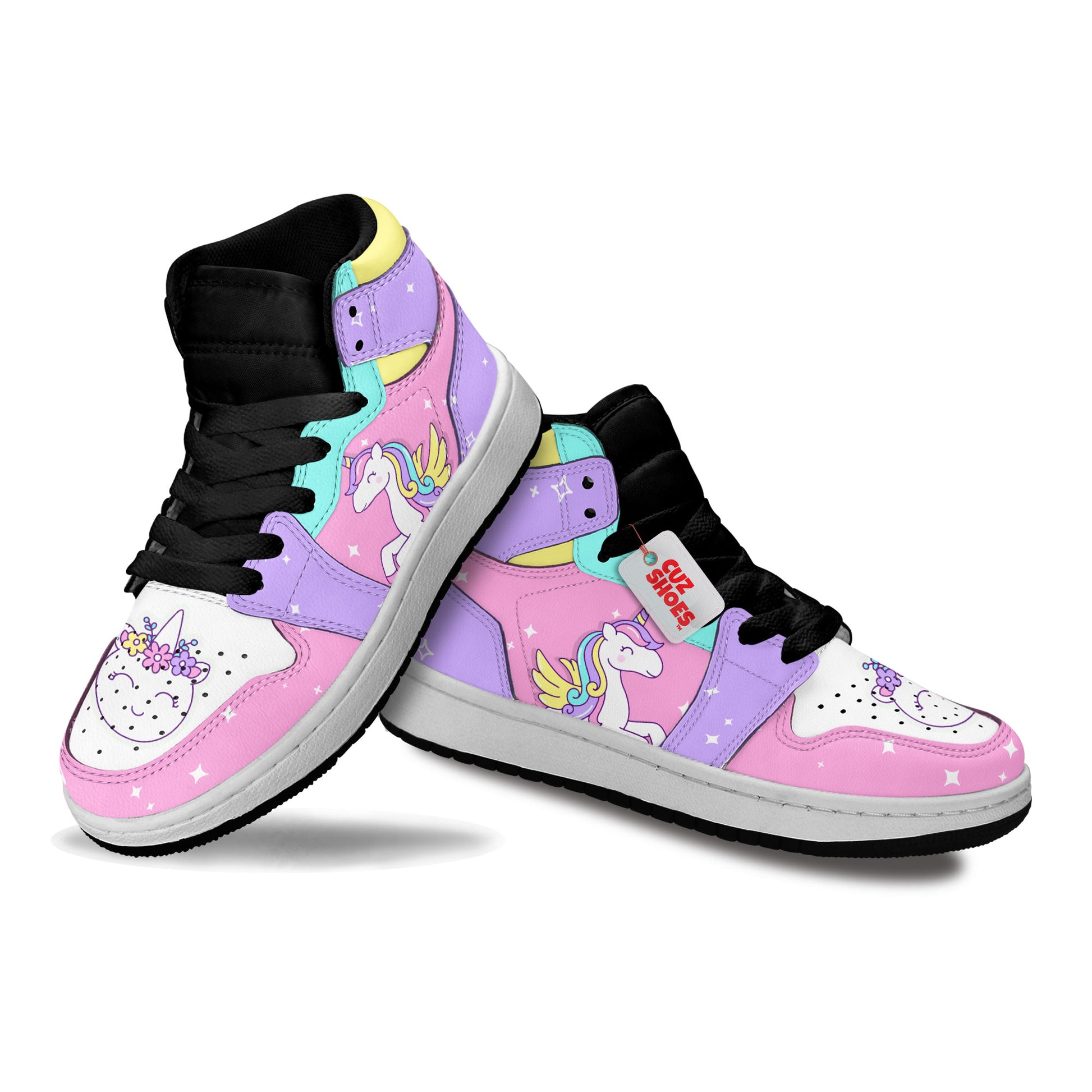 Unicorn Cute Kids Sneakers Custom Kid Shoes PT0208- cuztomshoes.com